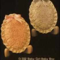 Dona 0332 Baby girl & baby boy musical ornaments