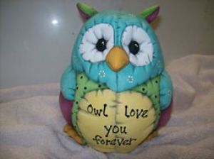 Kimple 0933 stuffed owl bank from FB