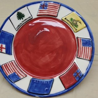US Historic Flags plate