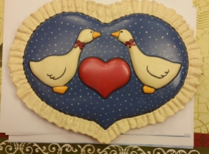 Holland 2356 Heart Plaque with Geese