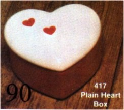 Scioto 0417 small plain heart box