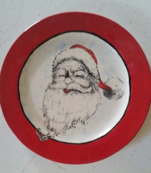 Santa Plate Silkscreen CC